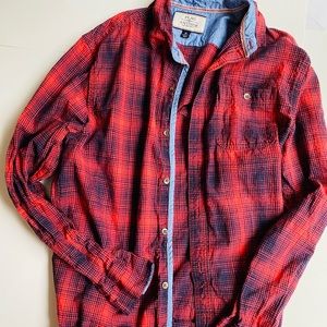 Flag and Anthem Casual Button Down Shirt